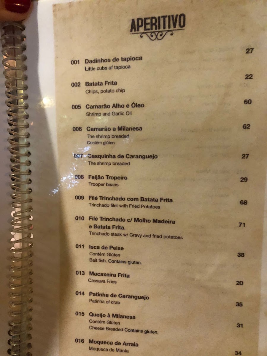 Restaurante Maria Bonita Menu 2