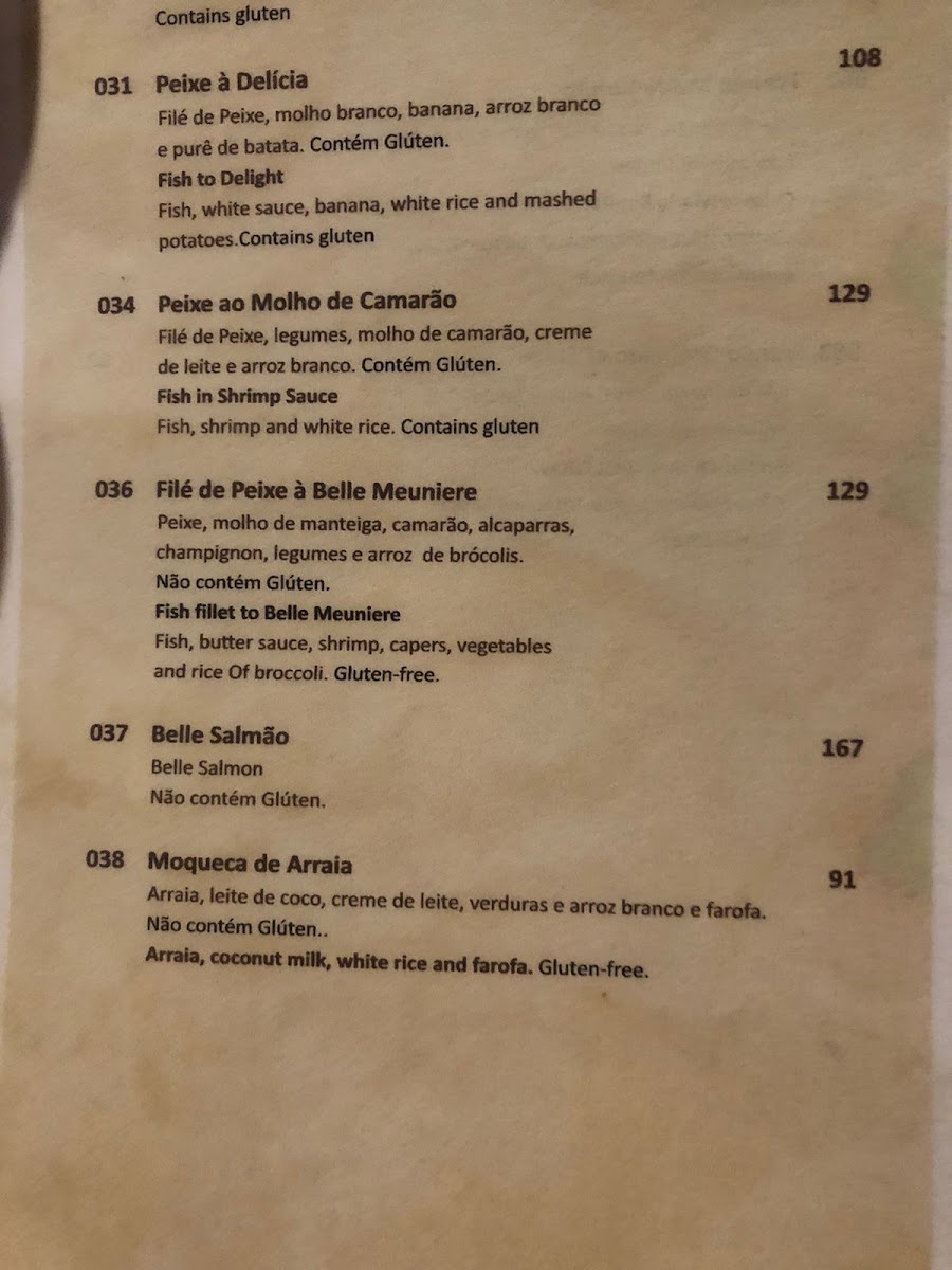 Restaurante Maria Bonita Menu 3