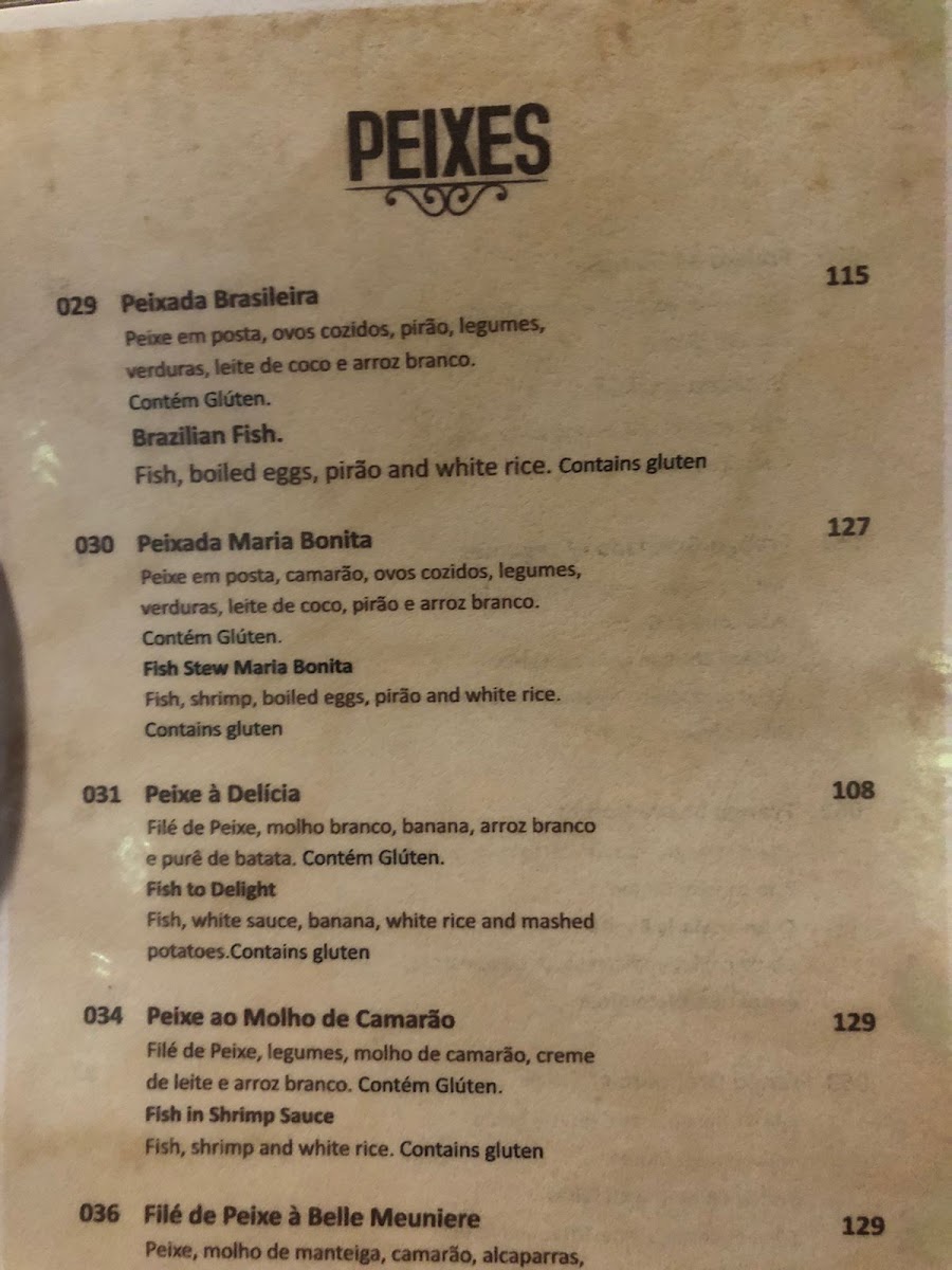 Restaurante Maria Bonita Menu 4