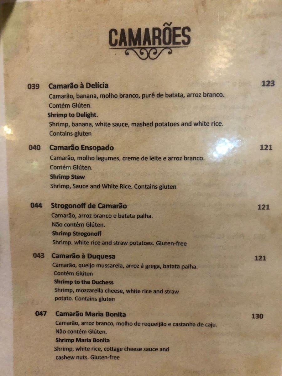Restaurante Maria Bonita Menu 6