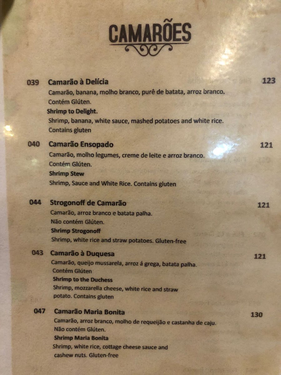 Restaurante Maria Bonita Menu 7