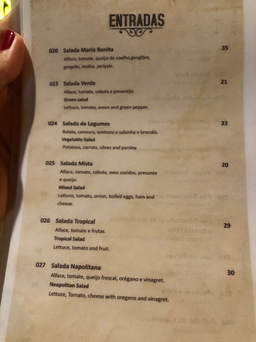 Restaurante Maria Bonita Menu 9