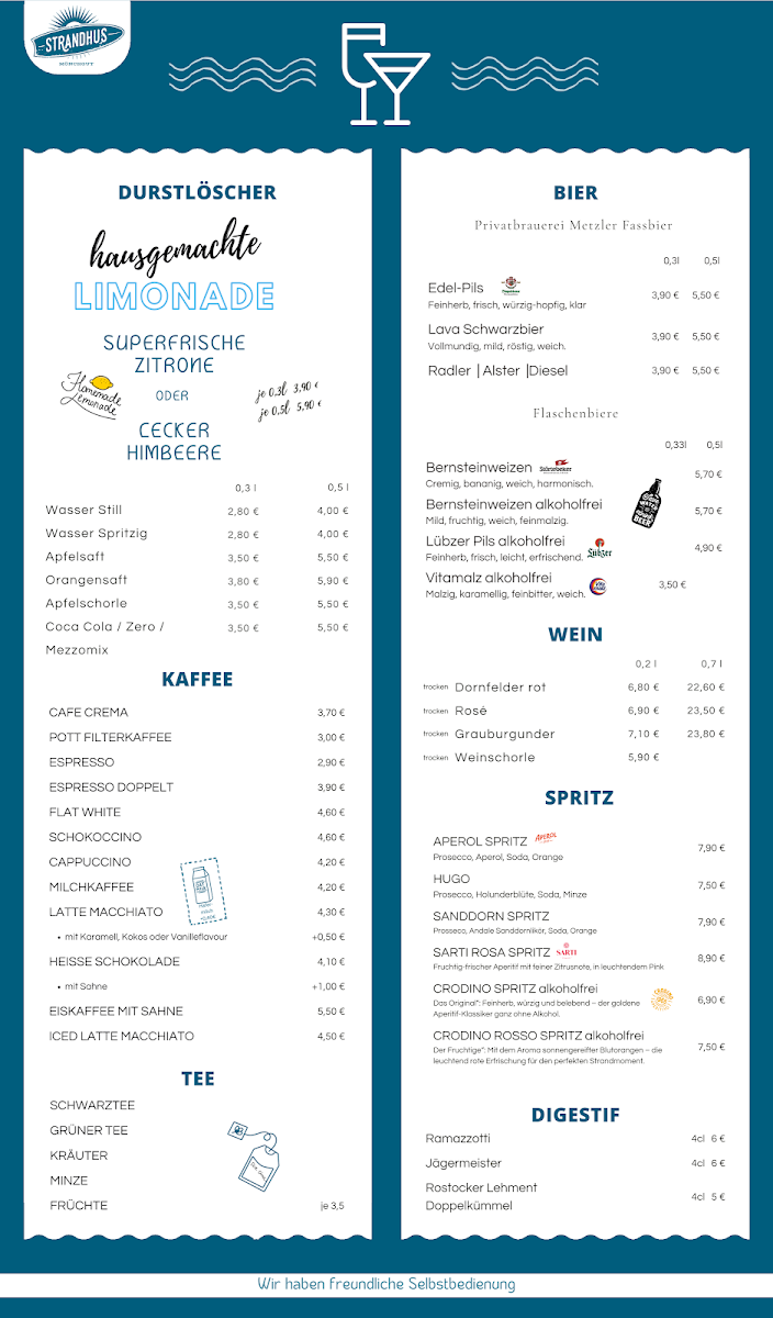 Strandhus Mönchgut Menu 1