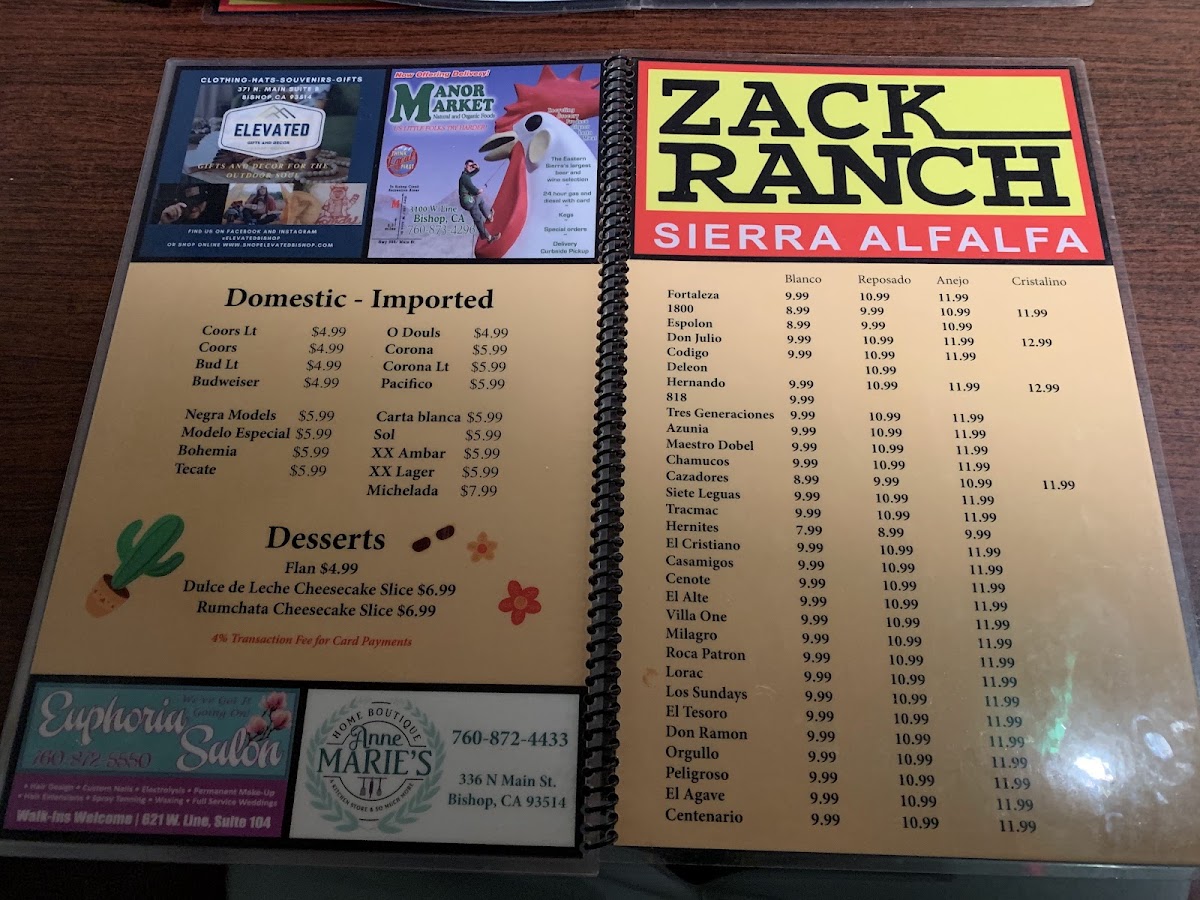 Taquería Las Palmas Menu 3
