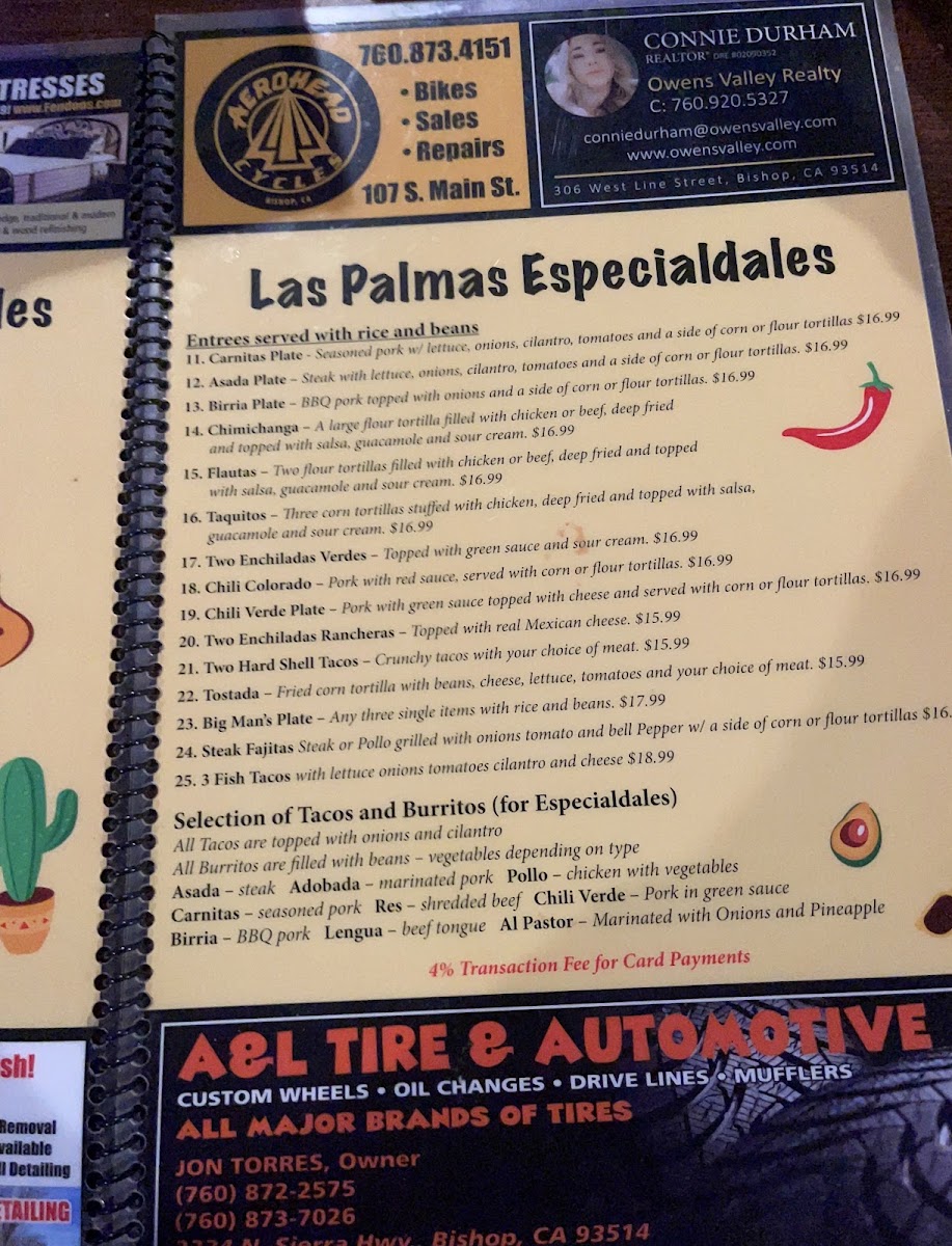 Taquería Las Palmas Menu 6