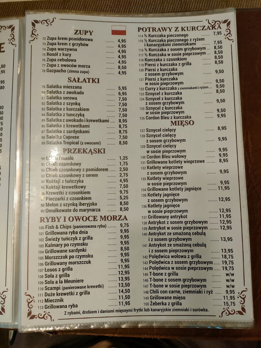 Promenade Restaurante Menu 10