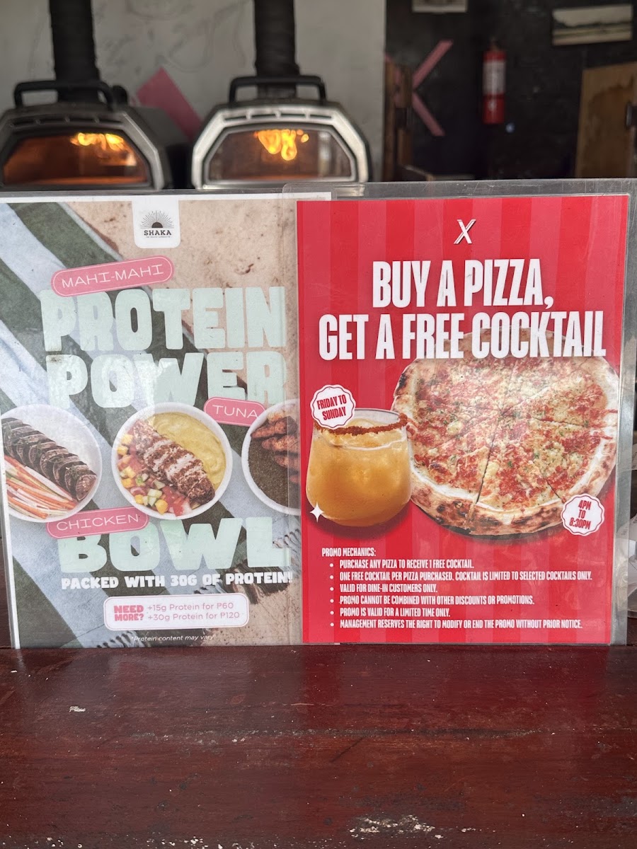 X Pizza - Siargao Menu 2