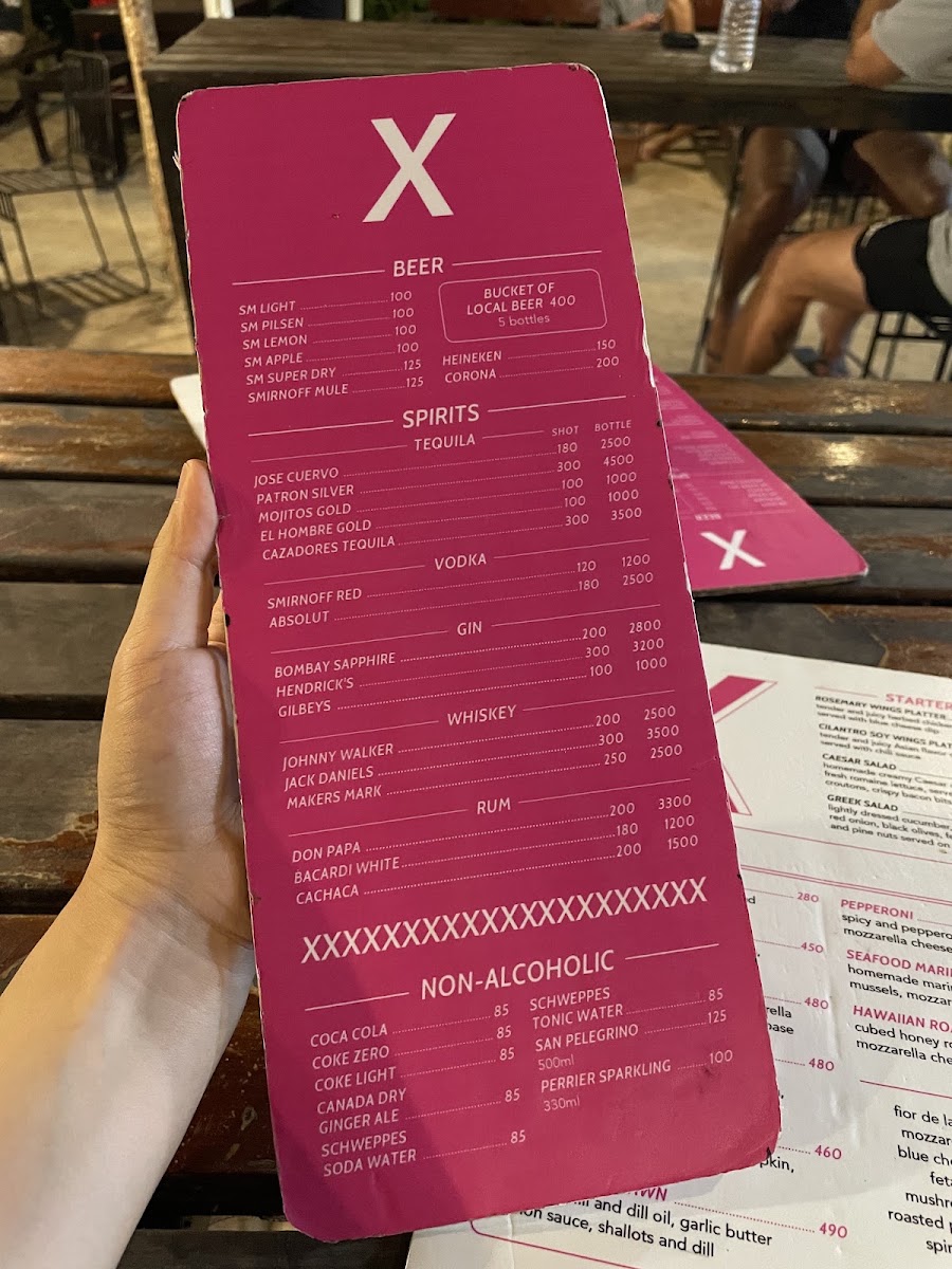 X Pizza - Siargao Menu 6