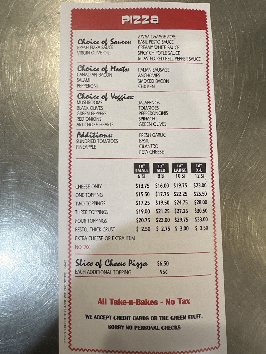 Nik-N-Willie's Pizza-n-Subs Menu 6
