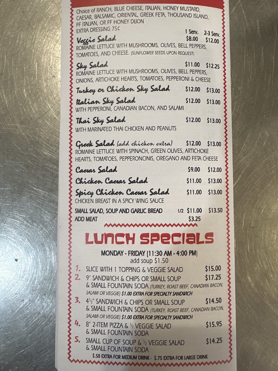 Nik-N-Willie's Pizza-n-Subs Menu 7