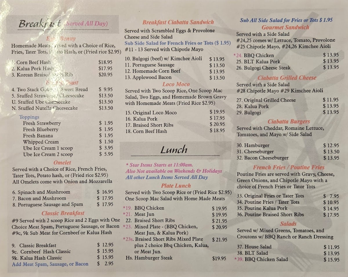 Button Up Cafe Menu 4