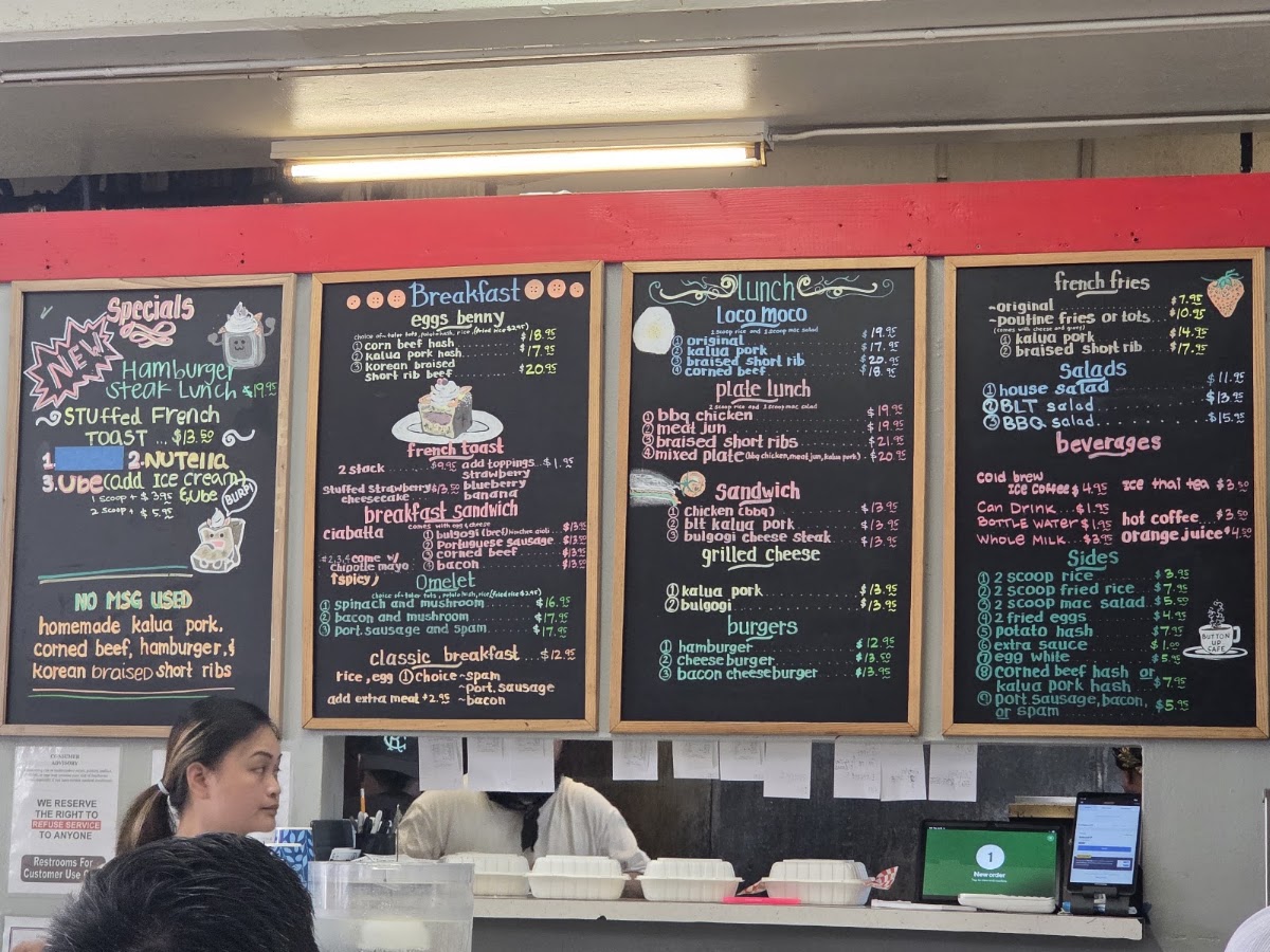 Button Up Cafe Menu 8