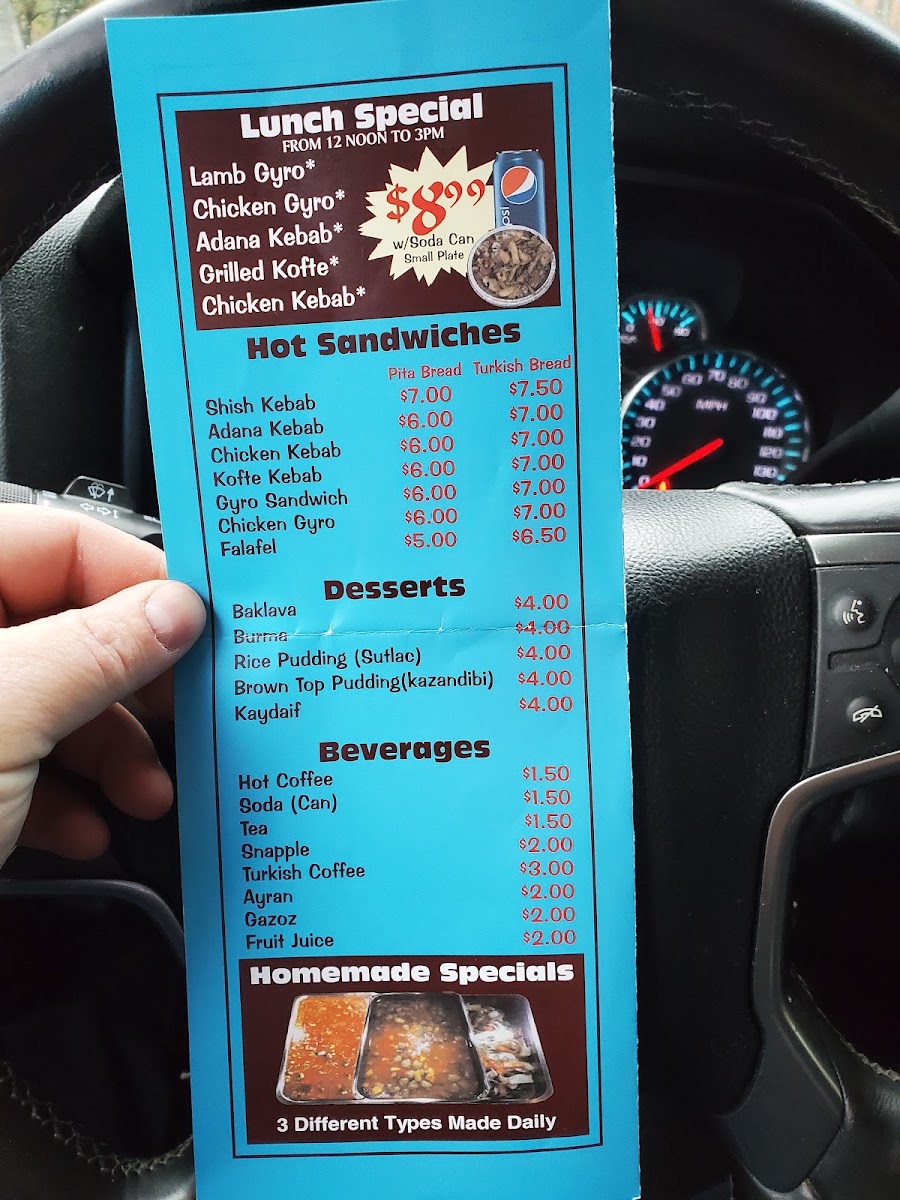 Aksaray Menu 10