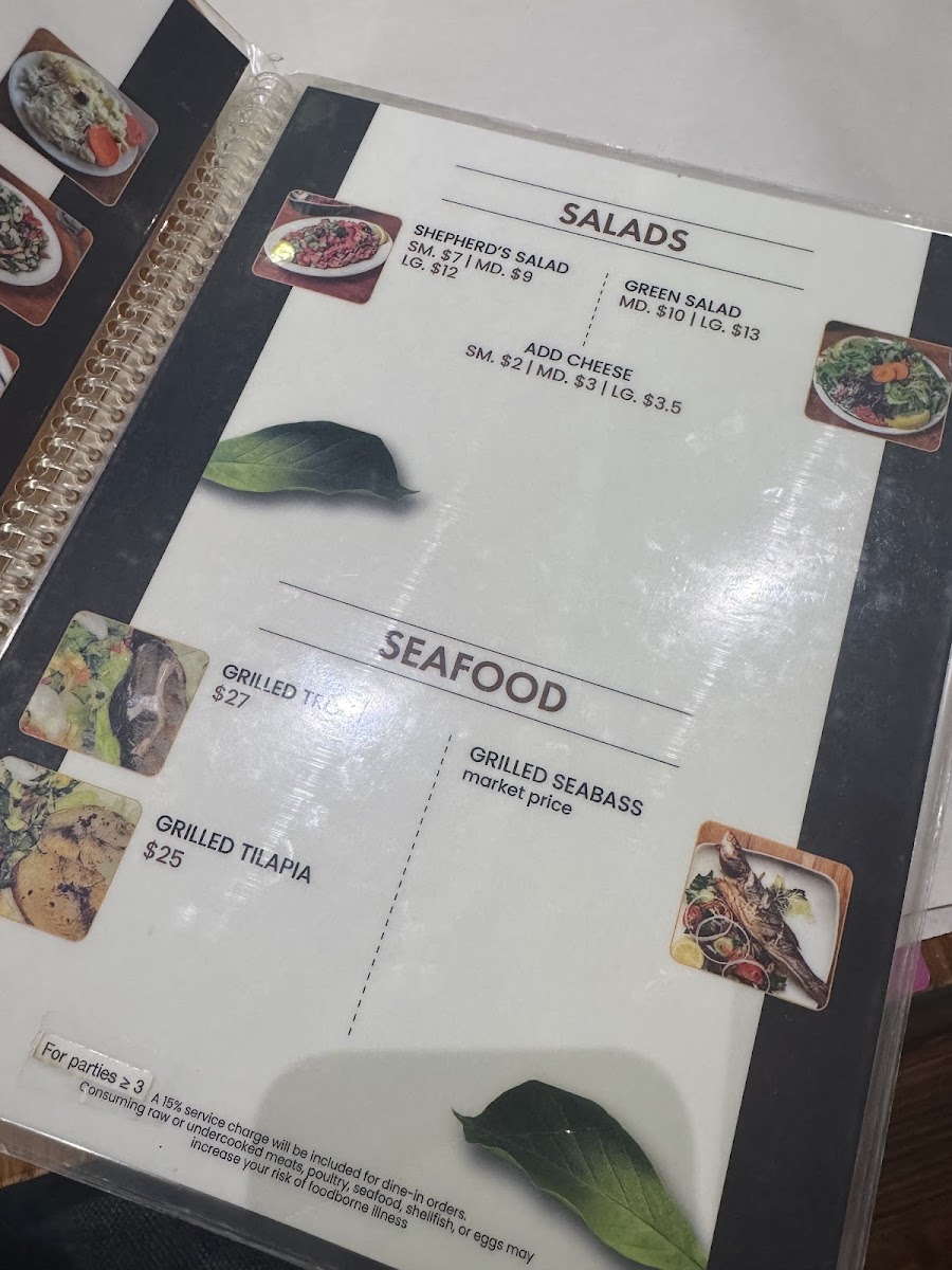 Aksaray Menu 5
