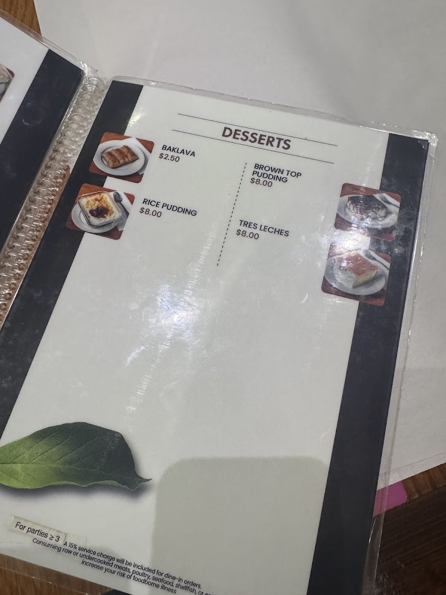 Aksaray Menu 6