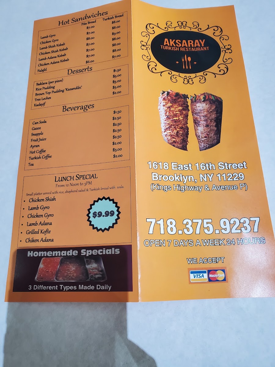 Aksaray Menu 7