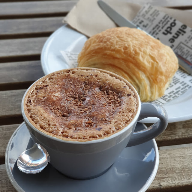 Mocha and Choc Crossiant
