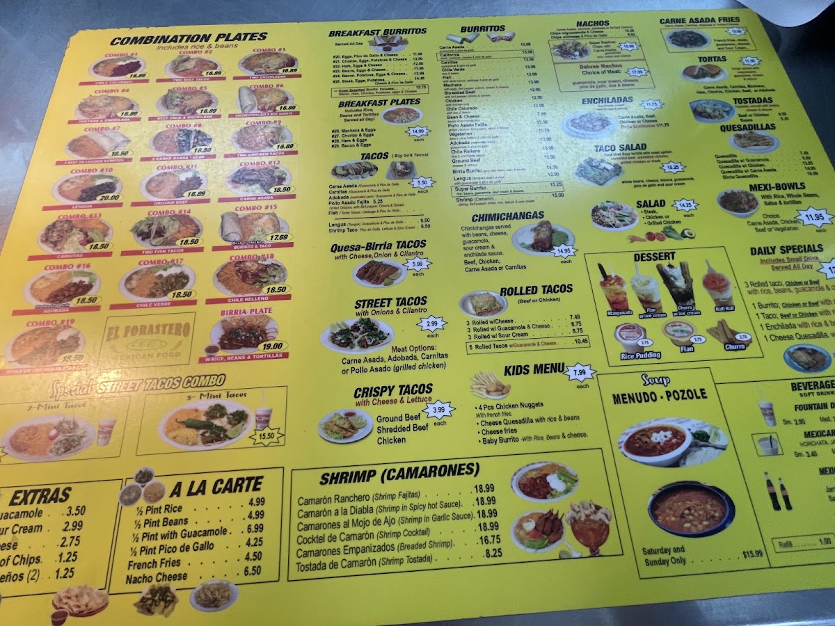 El Forastero Mexican Food Menu 2