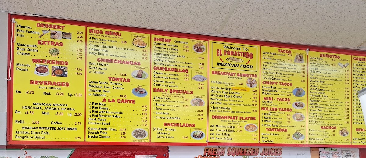 El Forastero Mexican Food Menu 4