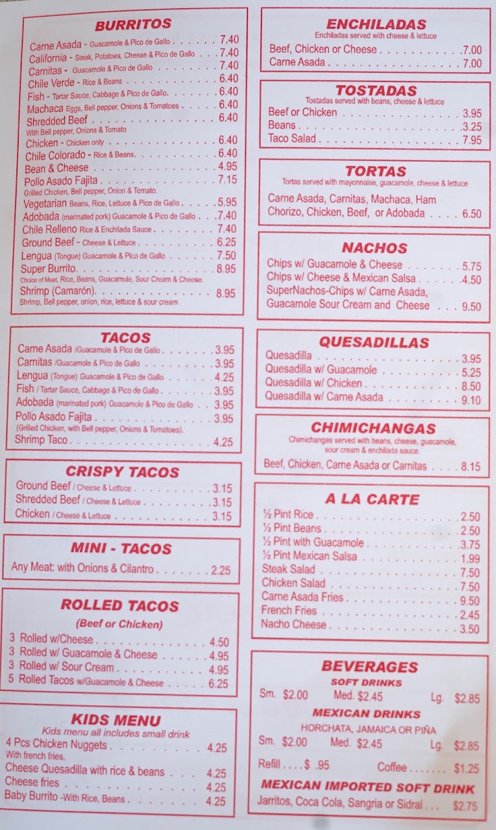 El Forastero Mexican Food Menu 6