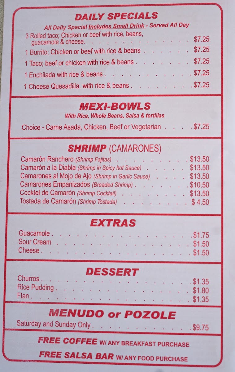 El Forastero Mexican Food Menu 7