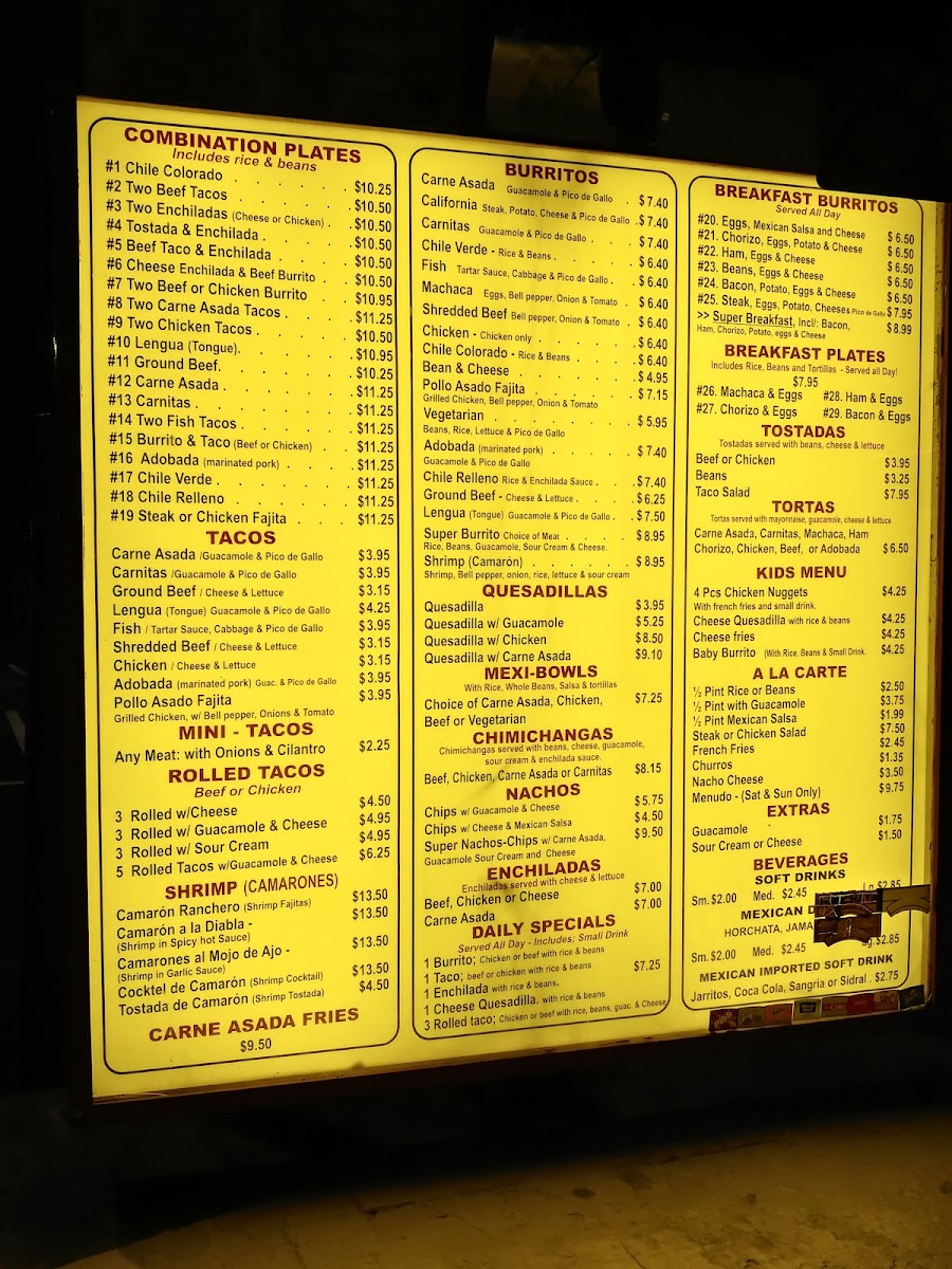 El Forastero Mexican Food Menu 9