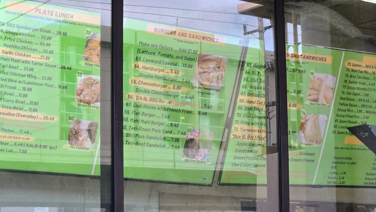 Leeward Drive-Inn Menu 9