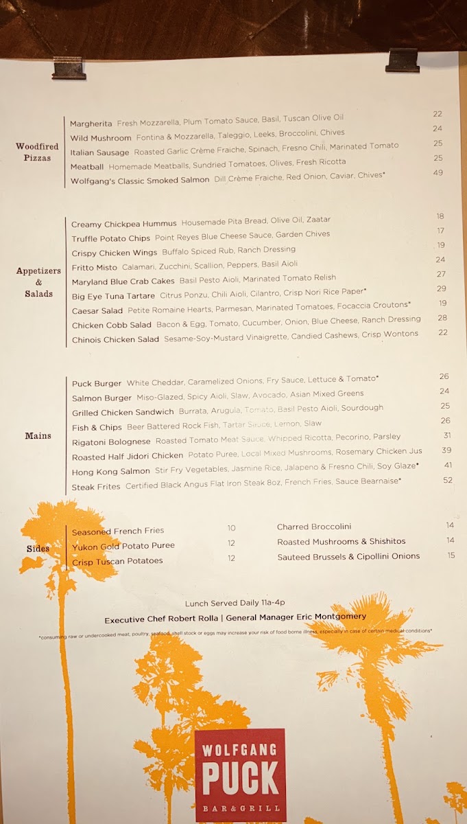Wolfgang Puck Bar & Grill Menu 10
