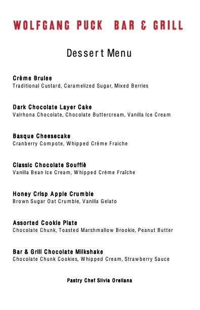 Wolfgang Puck Bar & Grill Menu 5