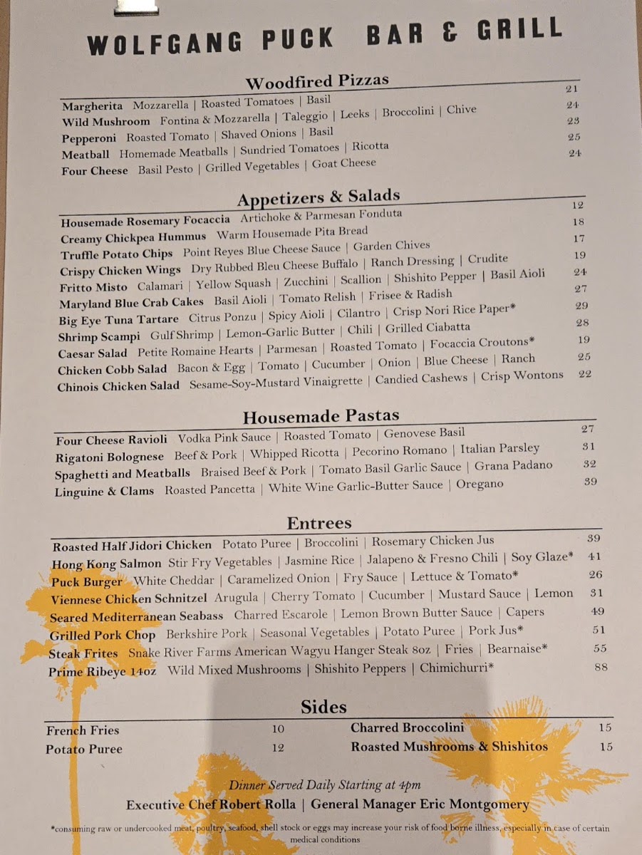 Wolfgang Puck Bar & Grill Menu 8