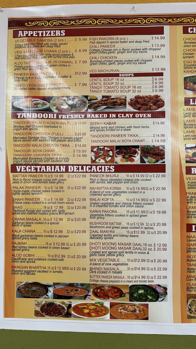 The Indian Oven Menu 10