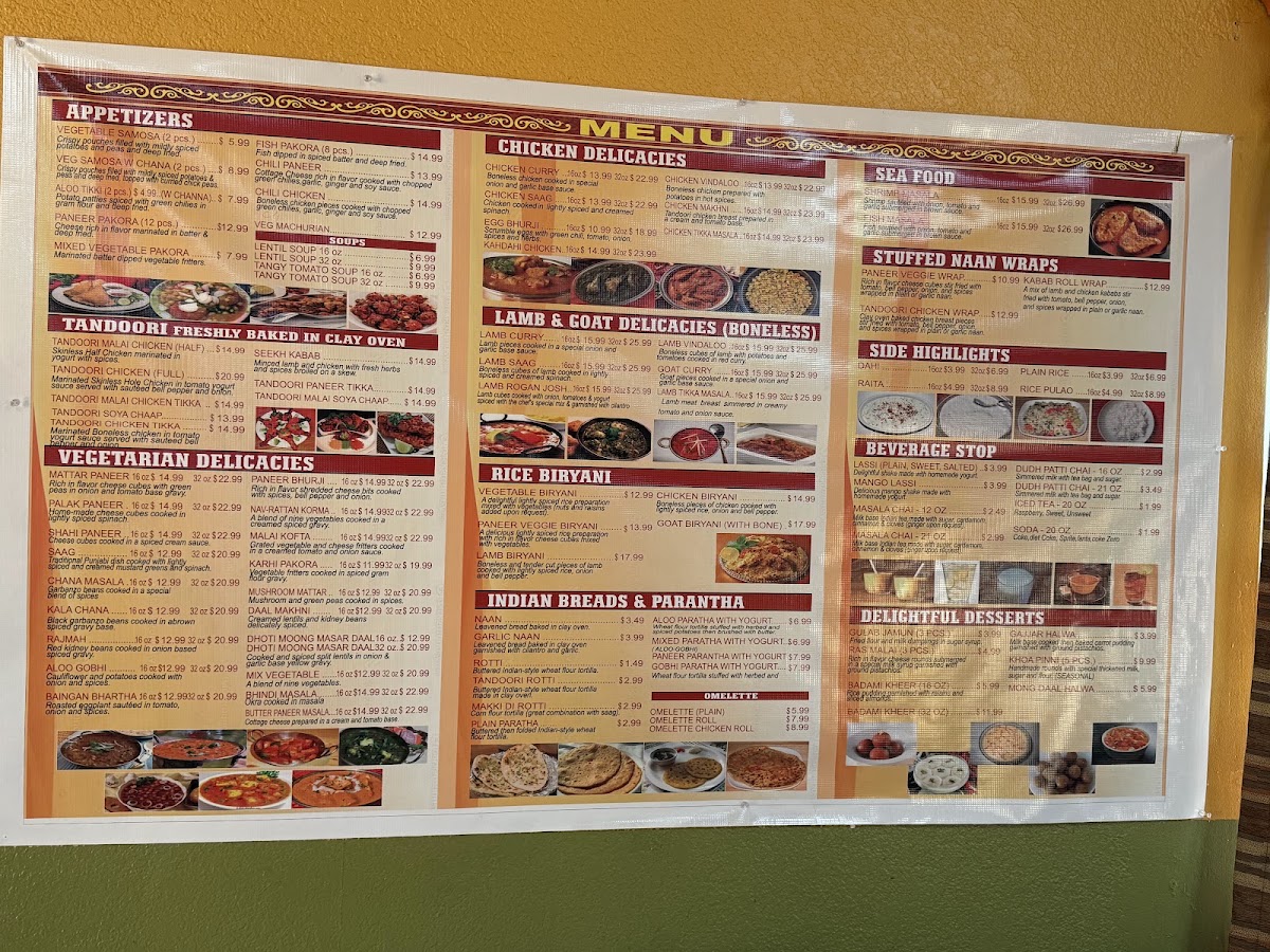 The Indian Oven Menu 4
