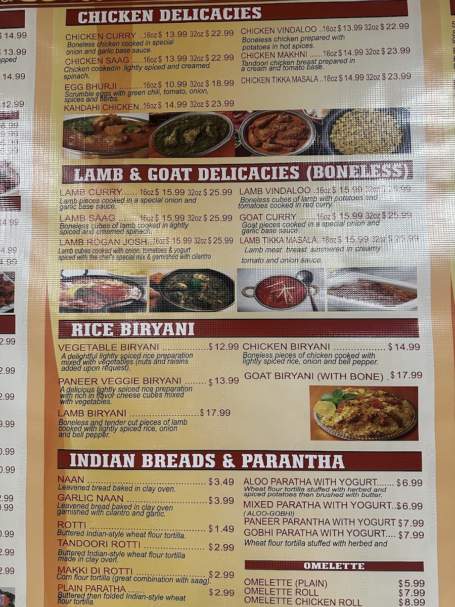 The Indian Oven Menu 9