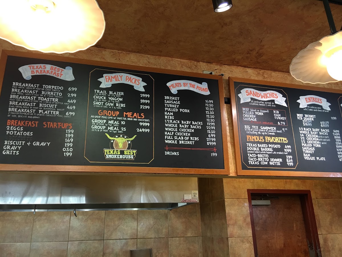 Texas Best Smokehouse Menu 9