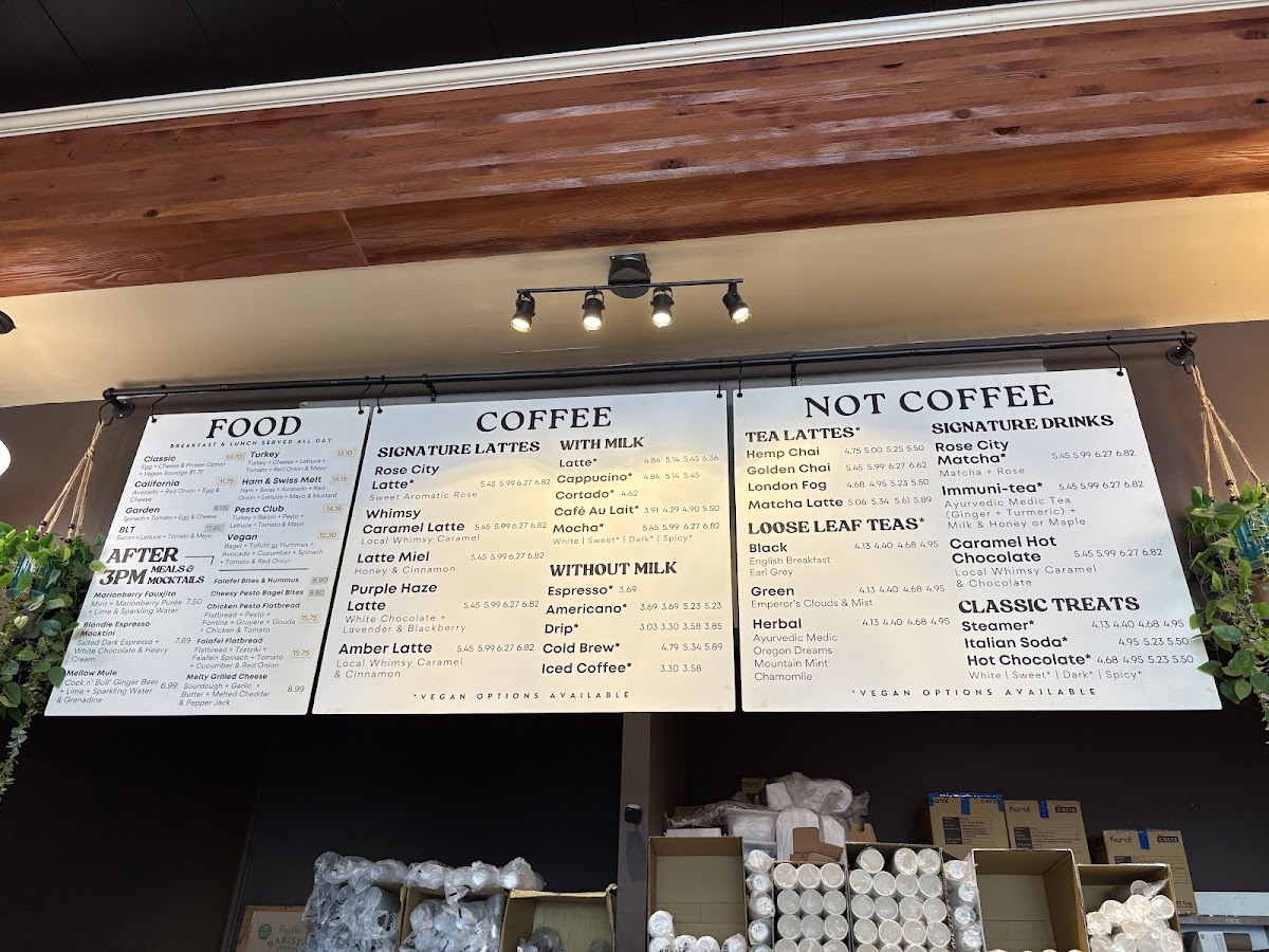 Rose City Coffee Co. Menu 4