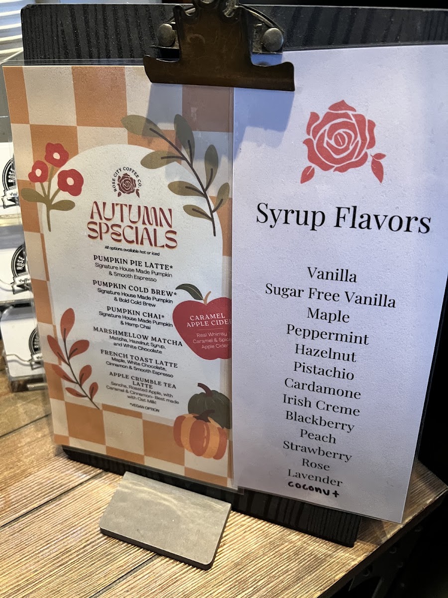 Rose City Coffee Co. Menu 5