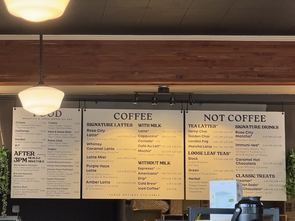 Rose City Coffee Co. Menu 6