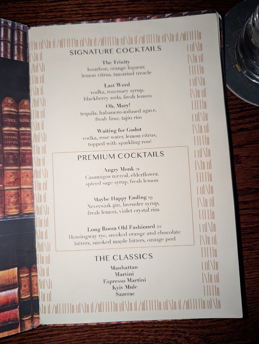The Long Room Menu 10