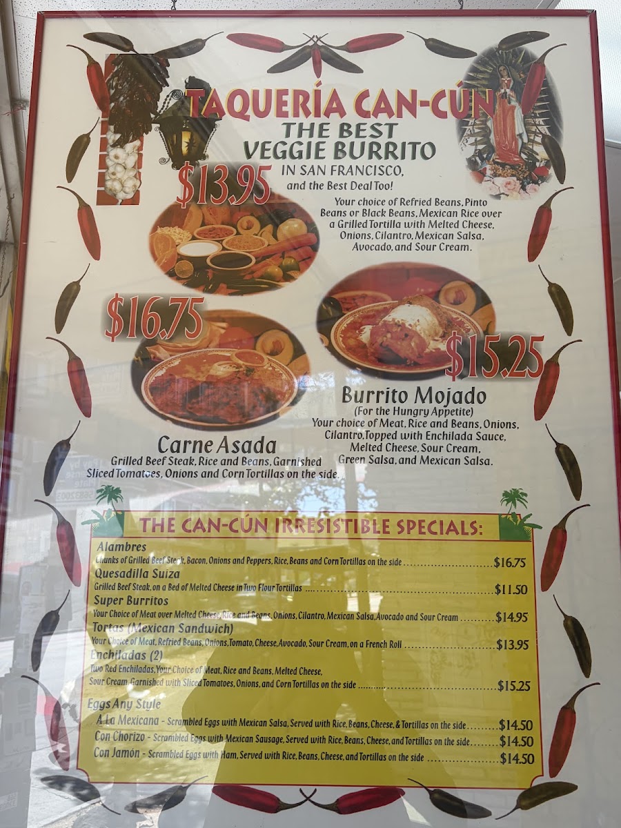 Taqueria Cancun Menu 1
