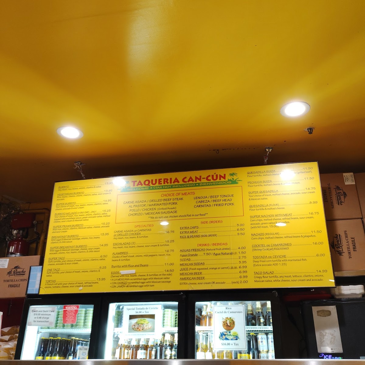 Taqueria Cancun Menu 3