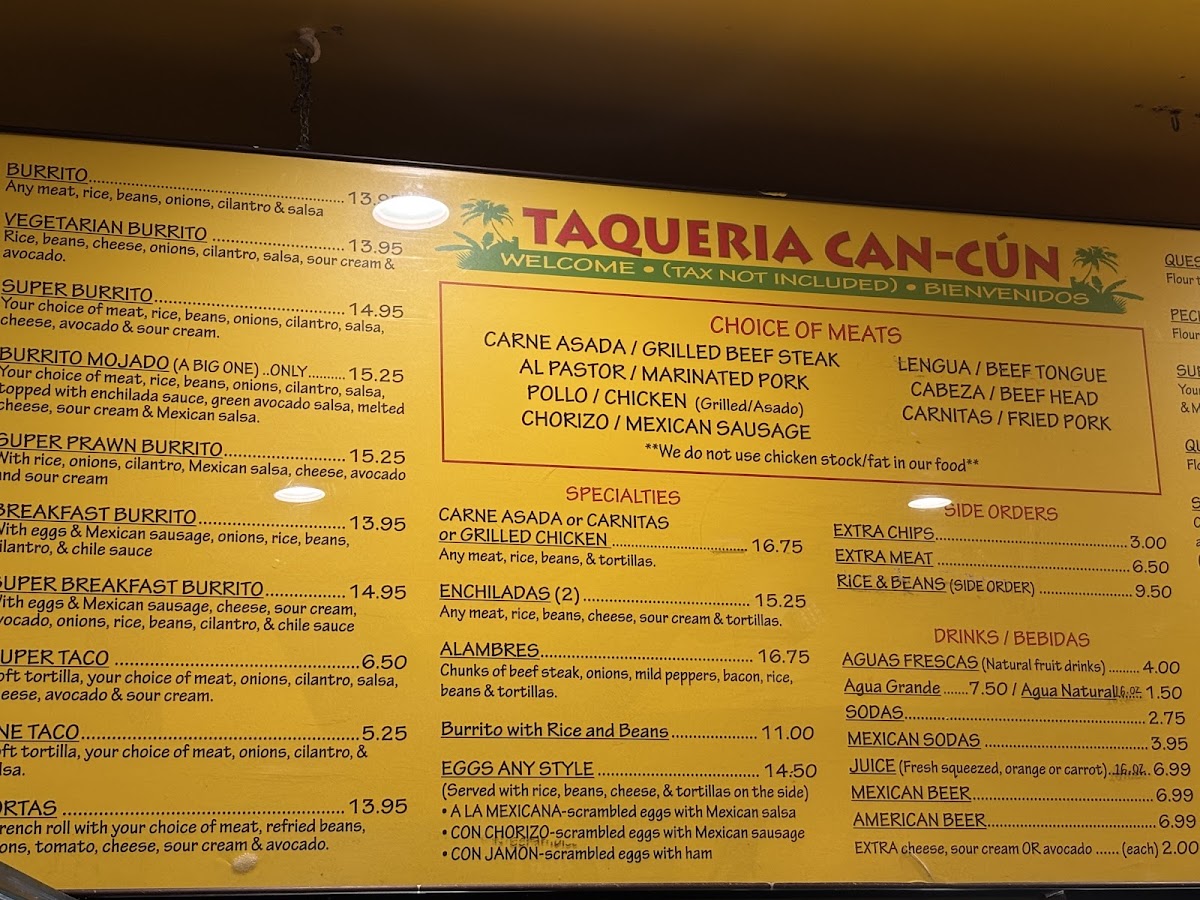 Taqueria Cancun Menu 7