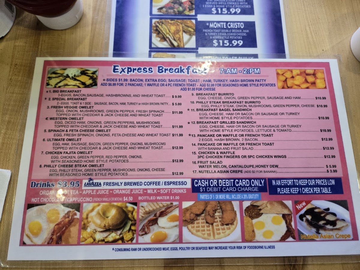 5 Dollar Cafe Menu 5