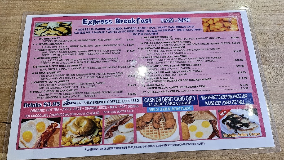 5 Dollar Cafe Menu 6
