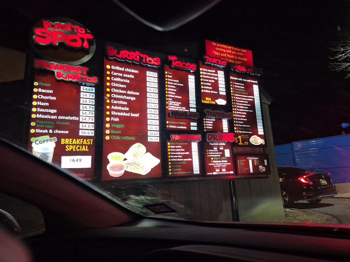 Burrito Spot Menu 4