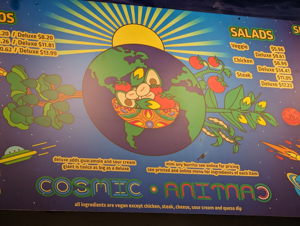 Cosmic Cantina Menu 3