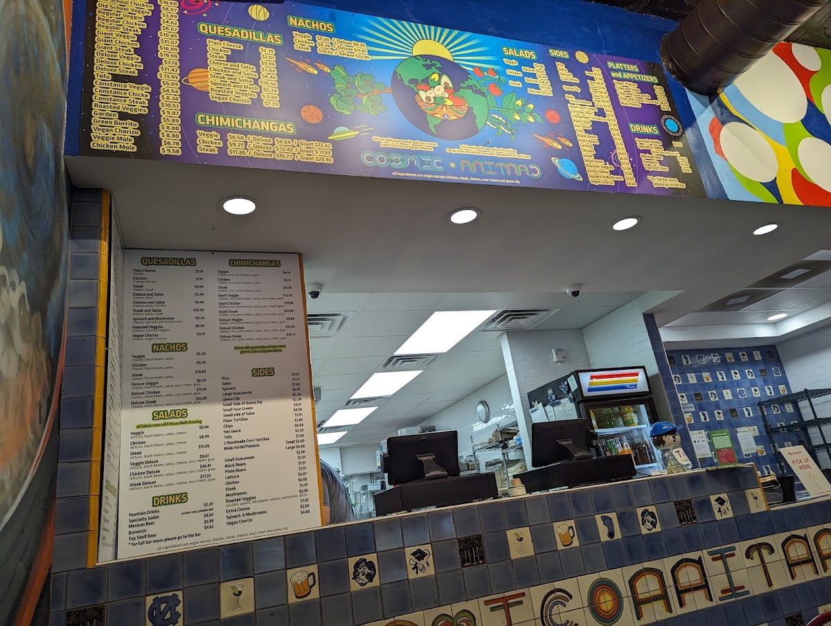 Cosmic Cantina Menu 8