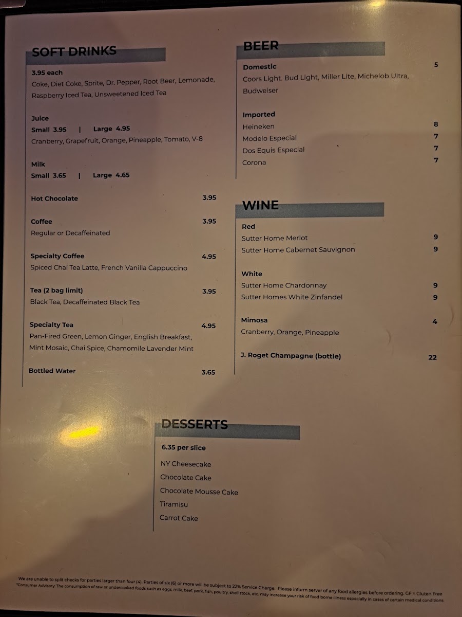 Marilyn's Cafe Menu 7