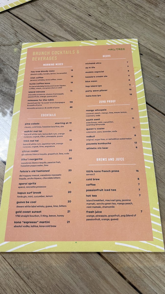 Hau Tree Menu 6