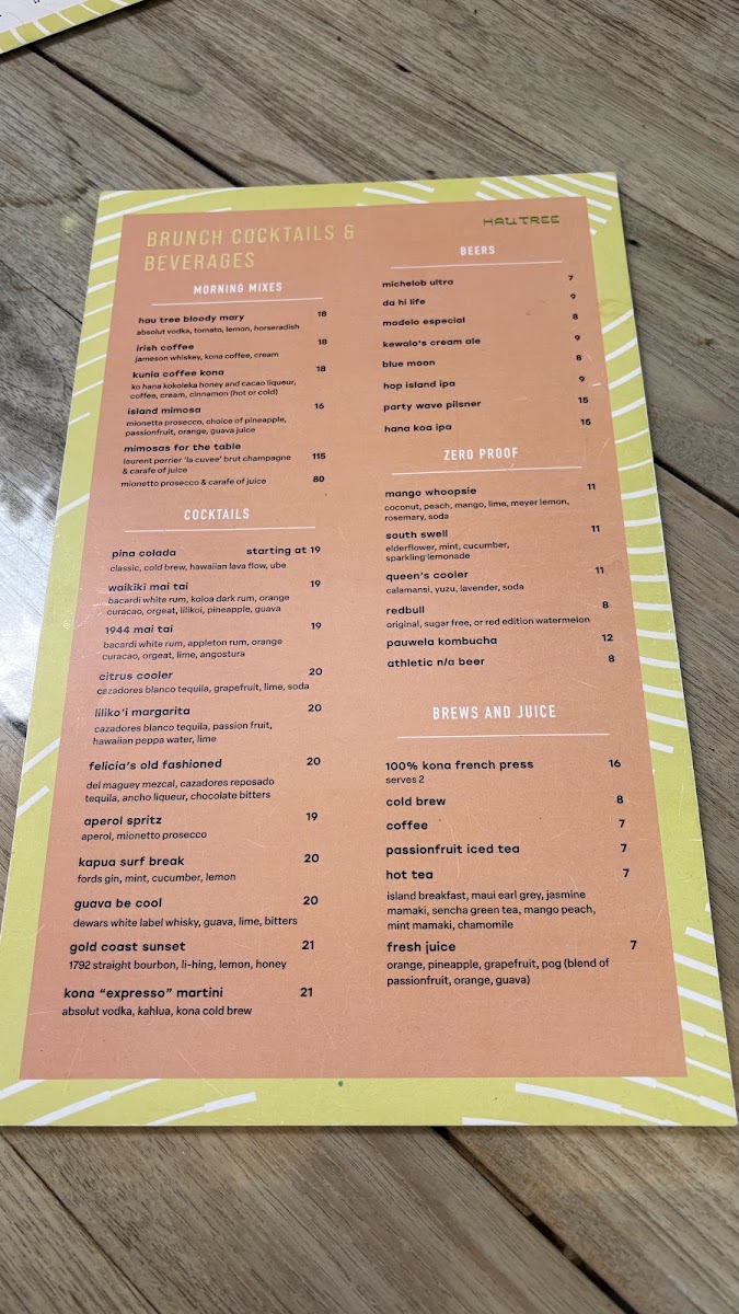 Hau Tree Menu 7