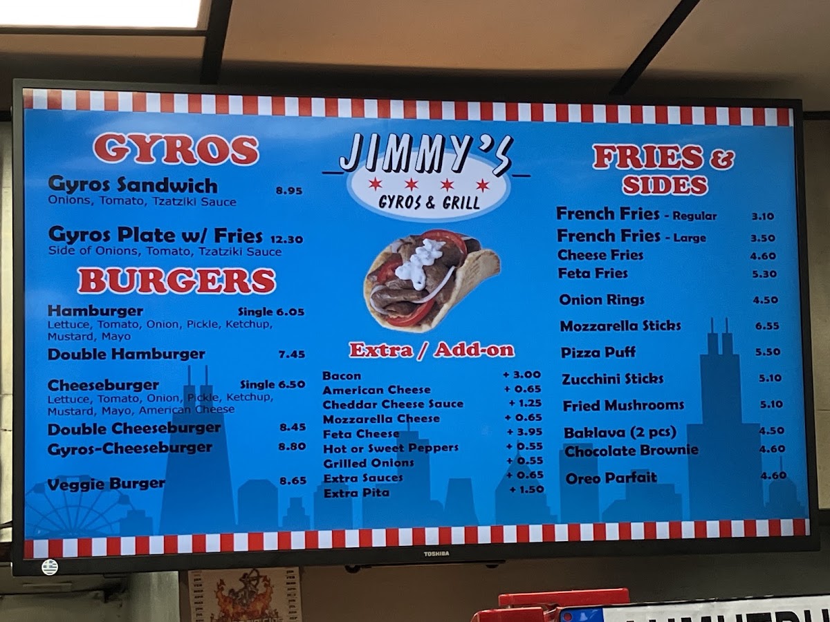 Jimmy's Gyros & Grill Menu 3
